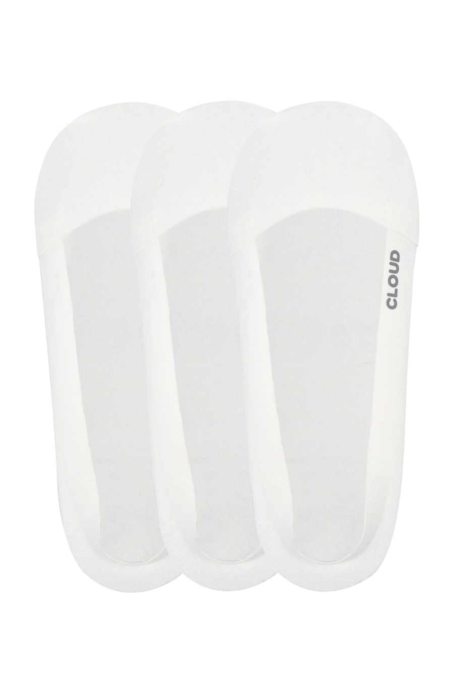 Low Cut no-show socks 3-pack in White