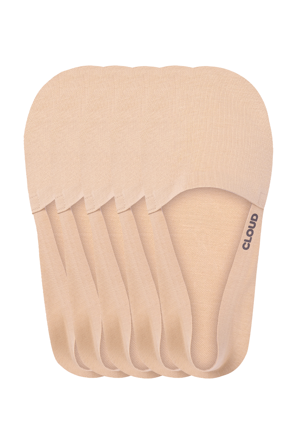 Organic Terry No Show Socks 5-Pack