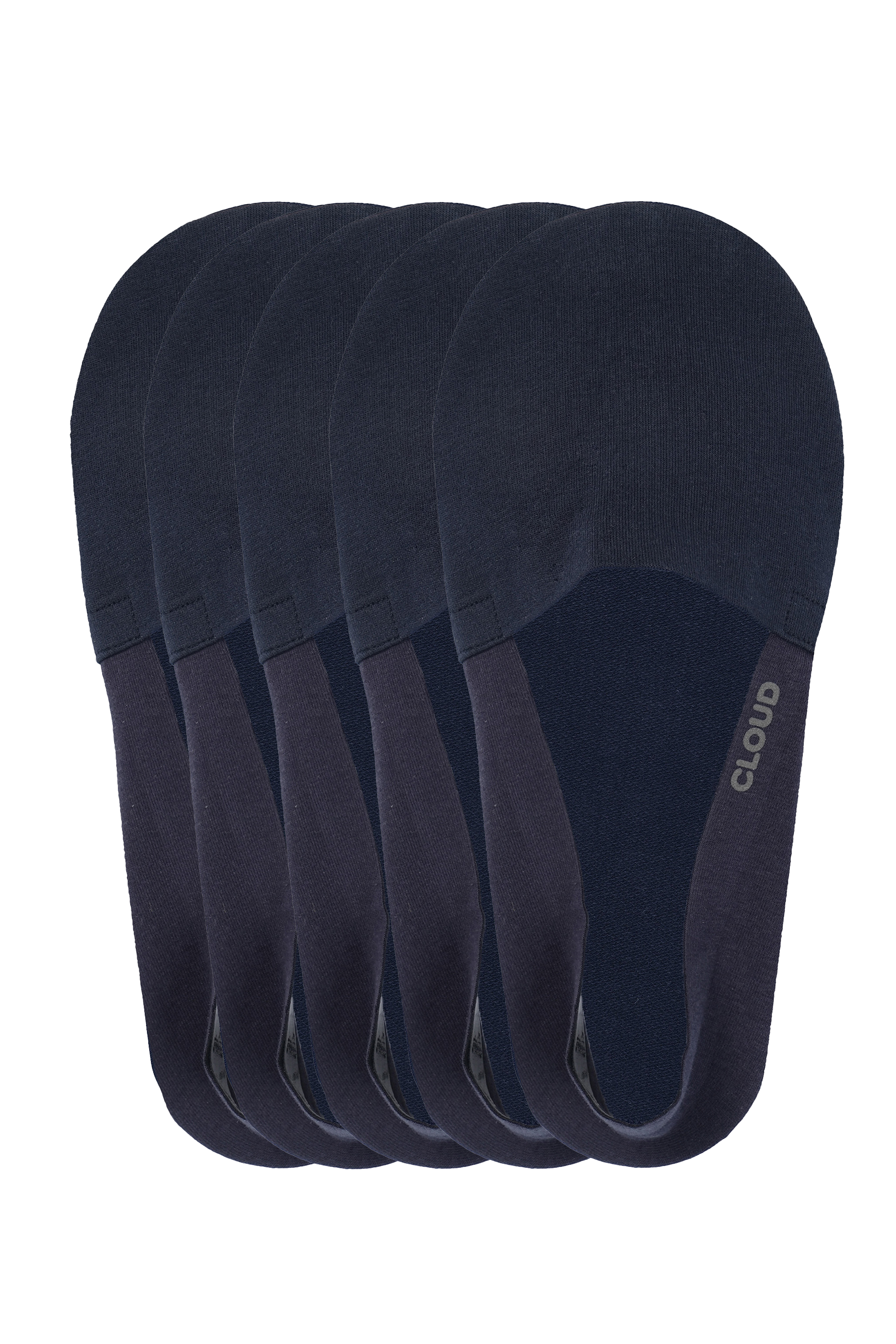 Organic Terry No Show Socks 5-Pack