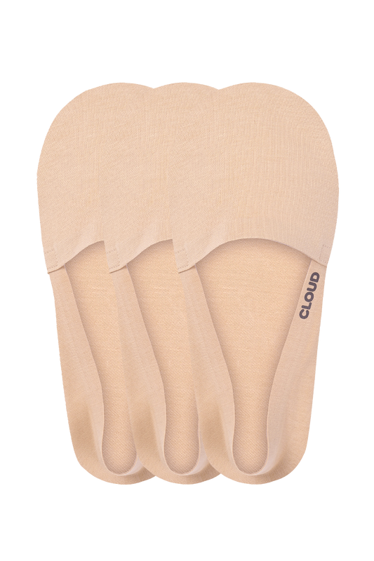 Organic Terry No Show Socks 3-Pack