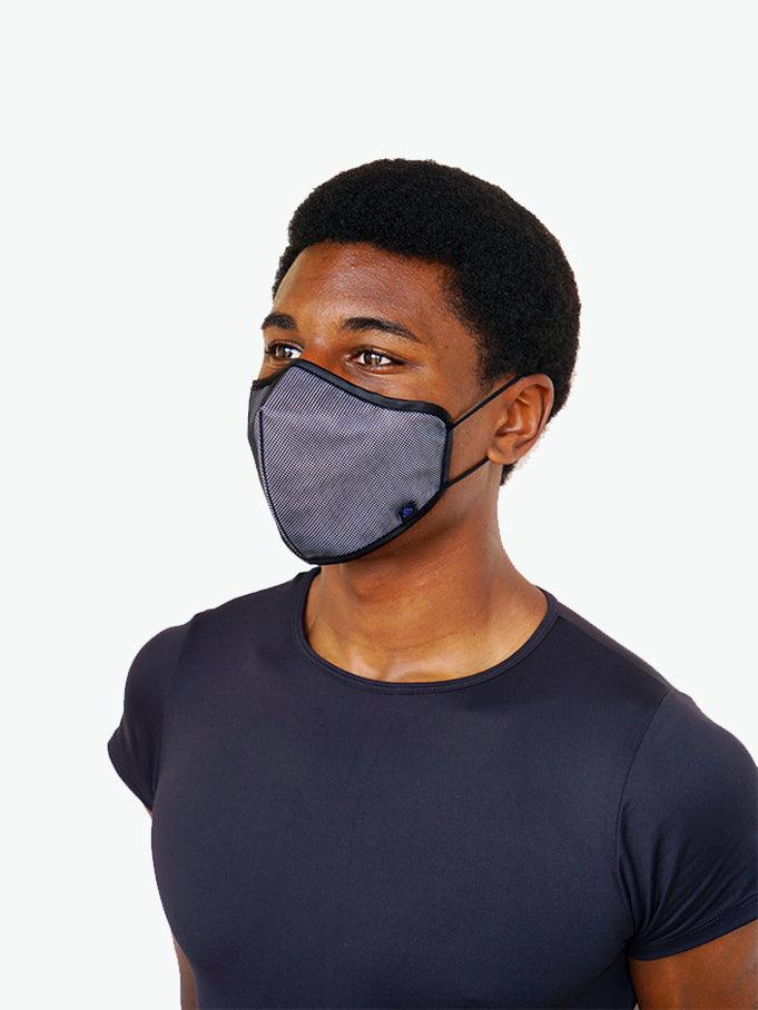 cloud double mesh face mask black