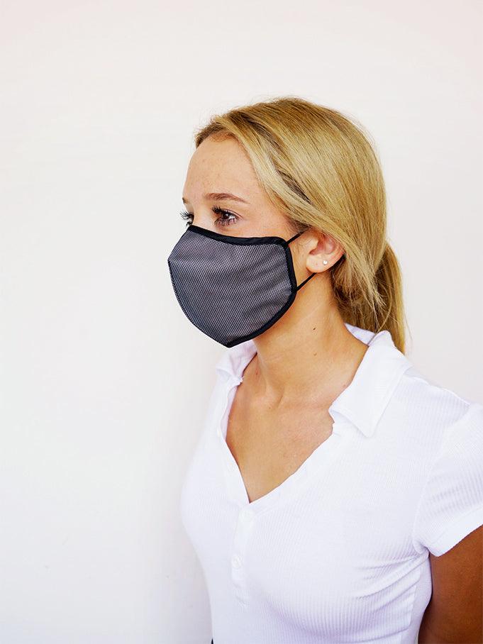 cloud double mesh face mask black